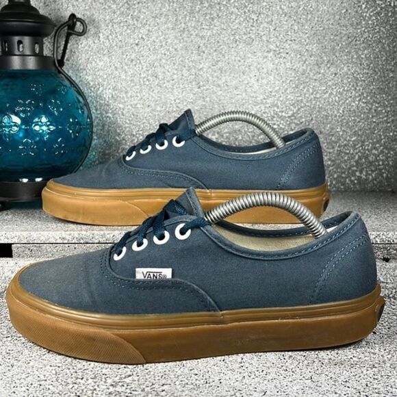 Vans Gum Authentic Reflecting Pond Navy Sneakers Shoes Size 6 - Picture 1 of 8